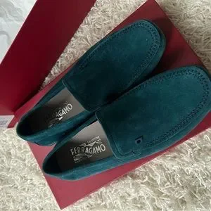 Salvatore Ferragamo Men’s Light Blue Suede Driver Shoes | size 7.5 BRAND NEW Salvatore Ferragamo | Shoes | Salvatore Ferragamo Mens Light  main image 3